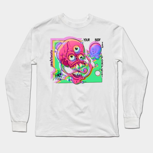 YBIF Disco Pinkly Variant Long Sleeve T-Shirt by LookItsPineappl